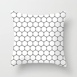 Black and White Geometric Decorative Pillowcases