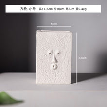 Load image into Gallery viewer, Nordic Style Modern Face Mask Ceramic Vase